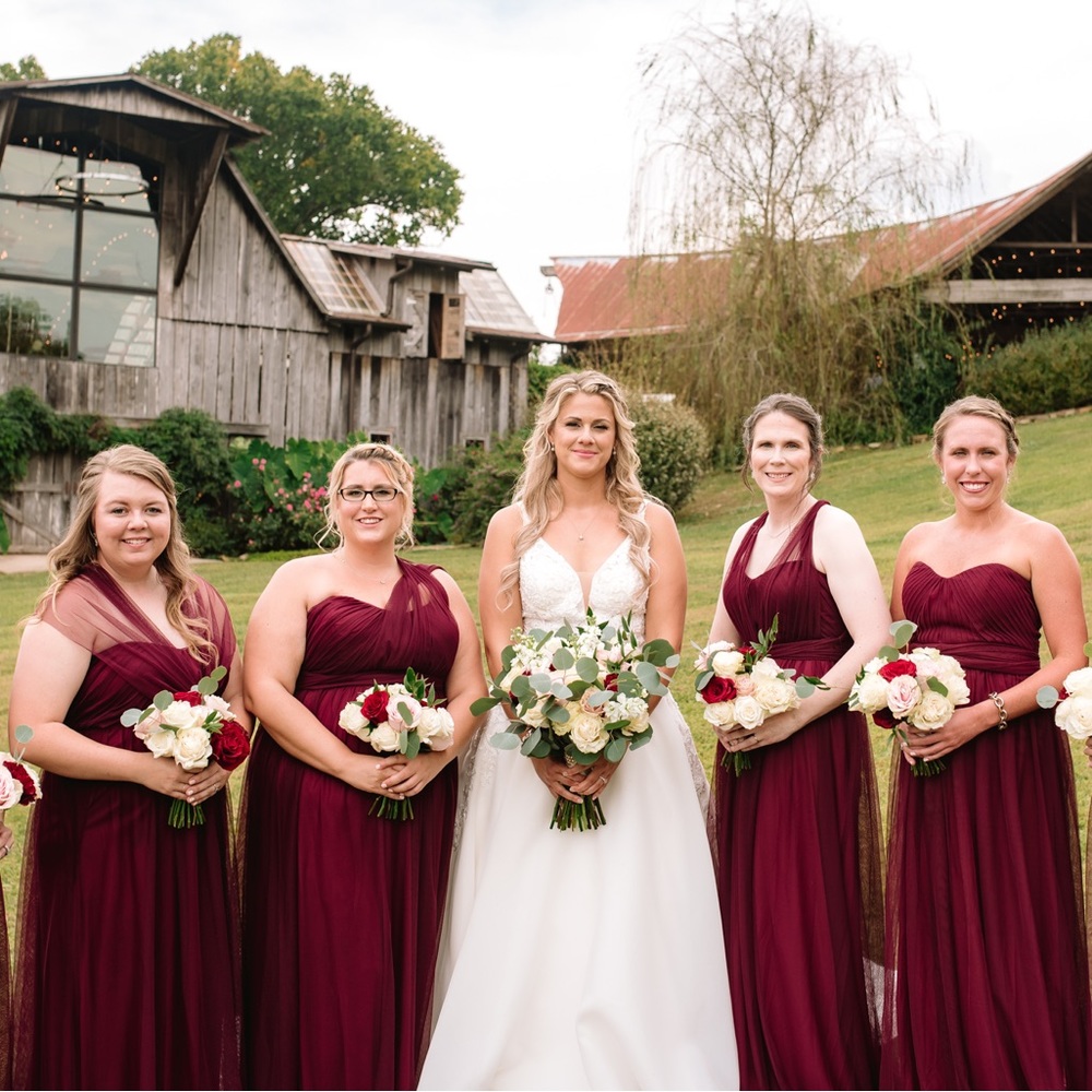 Birdie gray bridesmaid dress